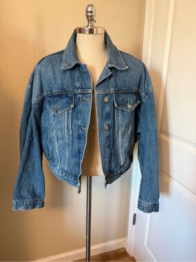 Zara Blue Denim Jean Jacket